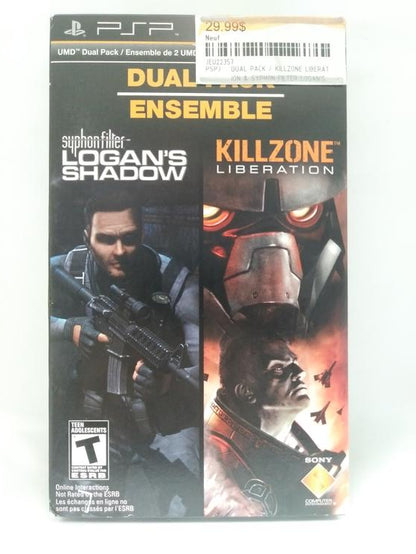 DUAL PACK / KILLZONE LIBERATION & SYPHON FILTER LOGAN'S SHADOW (COMPLETE IN BOX)