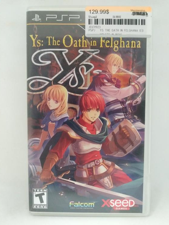 YS THE OATH IN FELGHANA (COMPLETE IN BOX) (usagé)