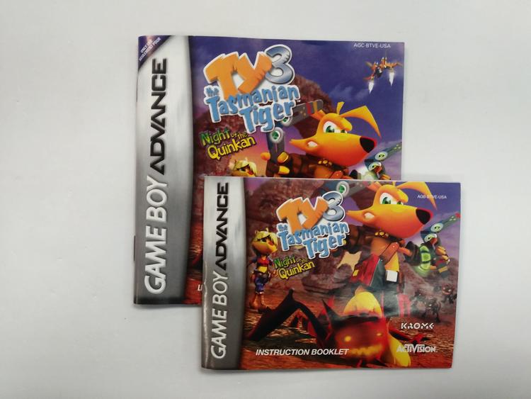 TY THE TASMANIAN TIGER 3 NIGHT OF THE QUINKAN (COMPLETE IN BOX)
