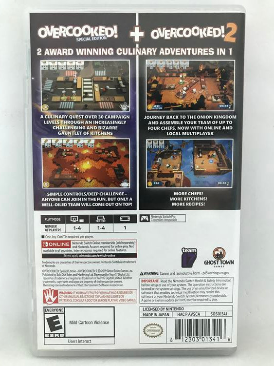 OVERCOOKED! SPECIAL EDITION + OVERCOOKED 2 (usagé)