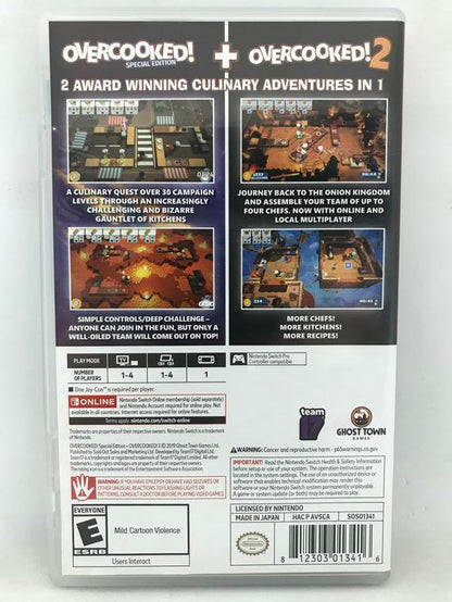 OVERCOOKED! SPECIAL EDITION + OVERCOOKED 2 (usagé)