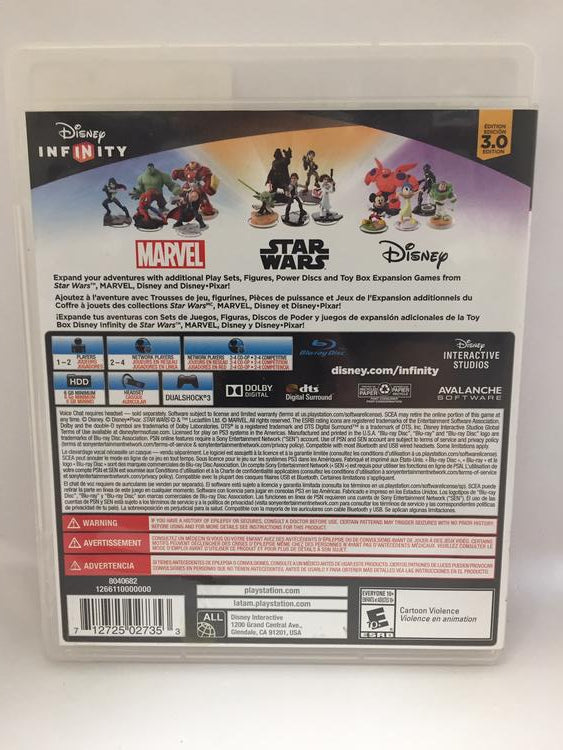 DISNEY INFINITY 3.0 GAME ONLY (COMPLETE IN BOX)