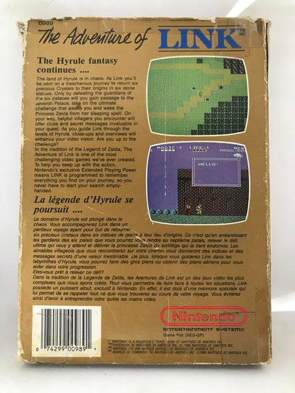 ZELDA II ADVENTURE OF LINK (WITH BOX)