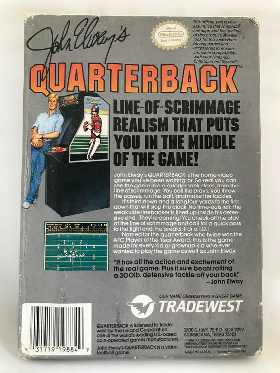 JOHN ELWAY'S QUARTERBACK (COMPLETE IN BOX)