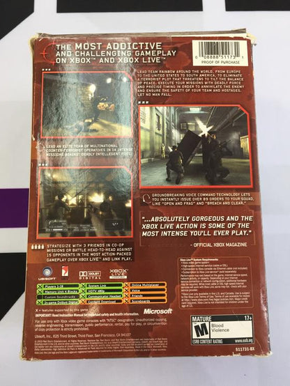 TOM CLANCY'S RAINBOW SIX 3 WITH MICROPHONE (COMPLETE IN BOX)