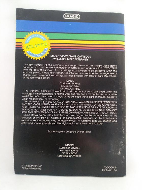 INTELLIVISION ATLANTIS (COMPLETE IN BOX)