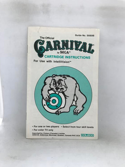 INTELLIVISION CARNIVAL (COMPLETE IN BOX) (usagé)