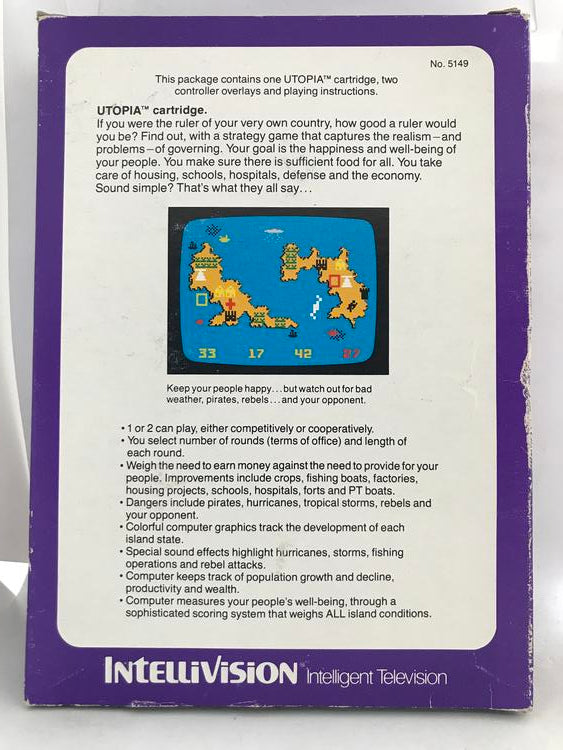 INTELLIVISION UTOPIA (COMPLETE IN BOX) (usagé)