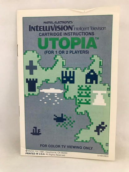 INTELLIVISION UTOPIA (COMPLETE IN BOX) (usagé)