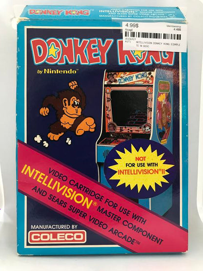 INTELLIVISION DONKEY KONG (COMPLETE IN BOX)