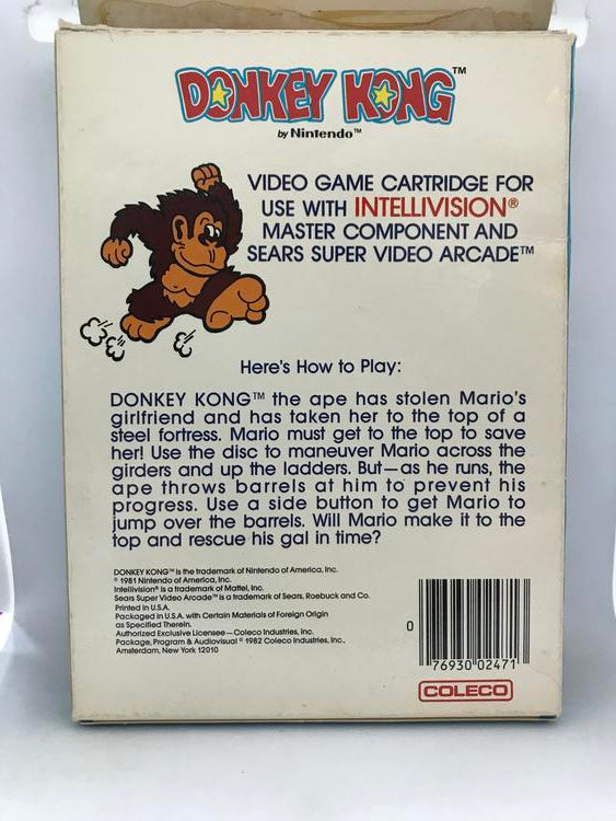 INTELLIVISION DONKEY KONG (COMPLETE IN BOX)