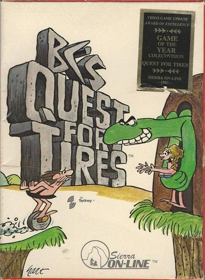 COLECOVISION B.C.'S QUEST FOR TIRES (COMPLETE IN BOX)