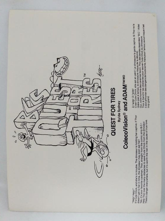 COLECOVISION B.C.'S QUEST FOR TIRES (COMPLETE IN BOX)