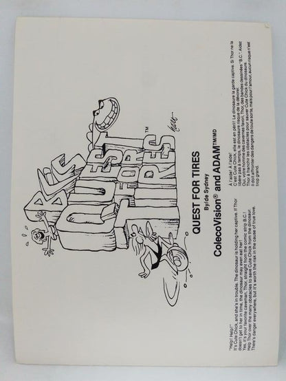 COLECOVISION B.C.'S QUEST FOR TIRES (COMPLETE IN BOX)