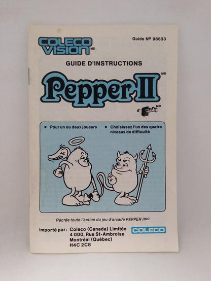 COLECOVISION PEPPER II (COMPLETE IN BOX)