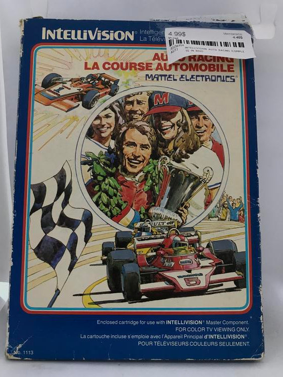 INTELLIVISION AUTO RACING (COMPLETE IN BOX)
