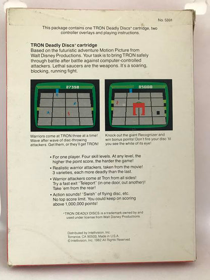 INTELLIVISION TRON DEADLY DISCS (COMPLETE IN BOX)