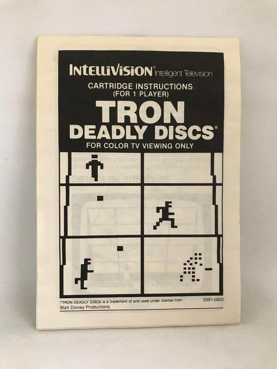 INTELLIVISION TRON DEADLY DISCS (COMPLETE IN BOX) (usagé)