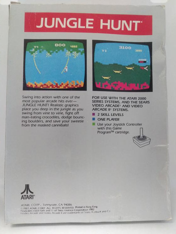 ATARI 2600 JUNGLE HUNT (COMPLETE IN BOX)