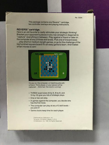 INTELLIVISION REVERSI (COMPLETE IN BOX)