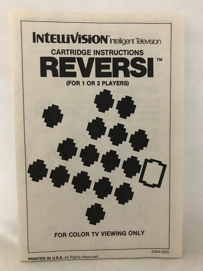 INTELLIVISION REVERSI (COMPLETE IN BOX)