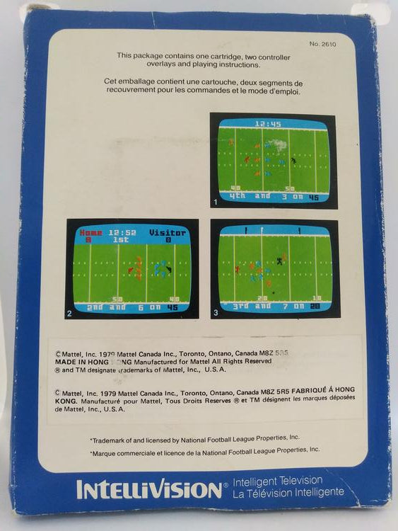 INTELLIVISION NFL FOOTBALL (COMPLETE IN BOX) (usagé)