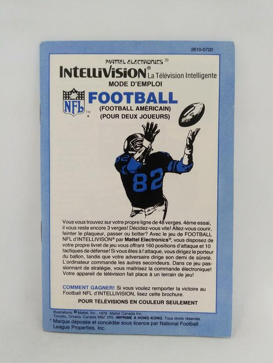 INTELLIVISION NFL FOOTBALL (COMPLETE IN BOX) (usagé)