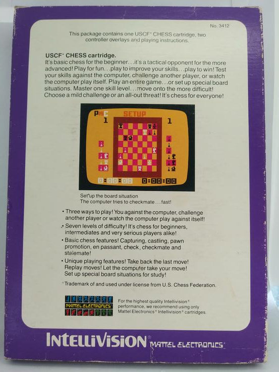 INTELLIVISION CHESS (COMPLETE IN BOX) (usagé)