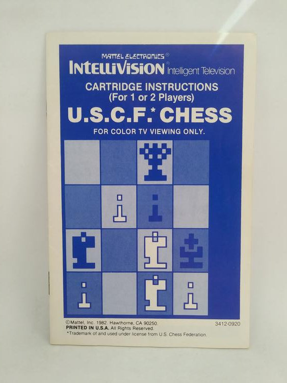 INTELLIVISION CHESS (COMPLETE IN BOX) (usagé)