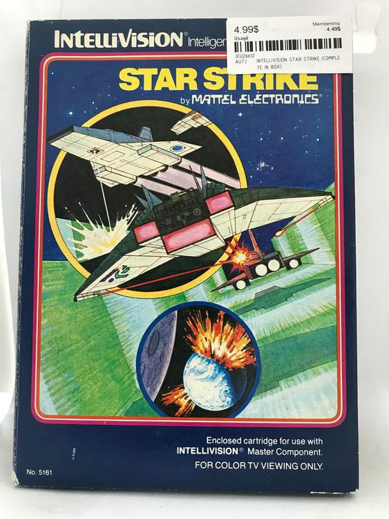 INTELLIVISION STAR STRIKE (COMPLETE IN BOX) (usagé)