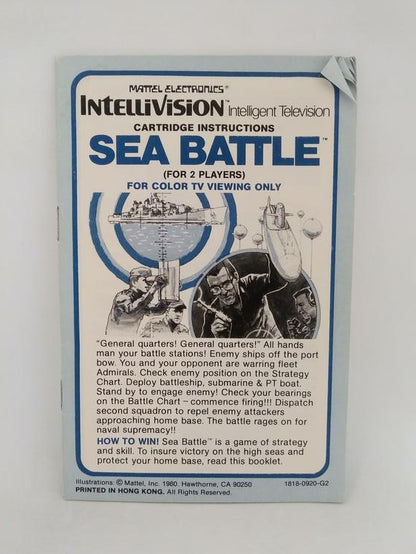 INTELLIVISION SEA BATTLE (COMPLETE IN BOX) (usagé)