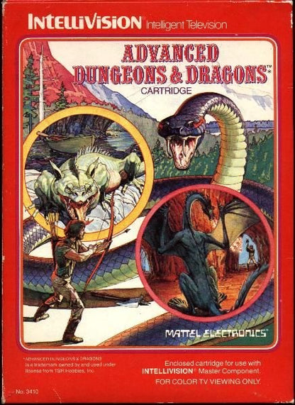 INTELLIVISION ADVANCED DUNGEONS & DRAGONS (COMPLETE IN BOX) (usagé)