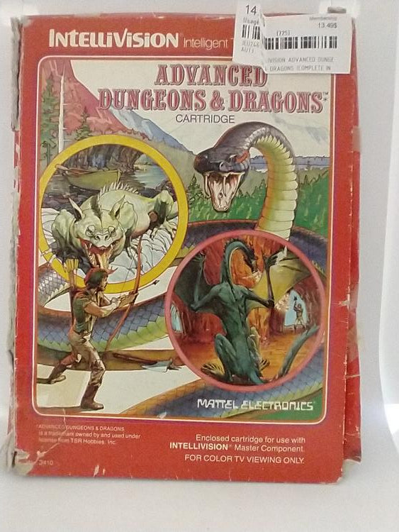 INTELLIVISION ADVANCED DUNGEONS & DRAGONS (COMPLETE IN BOX)