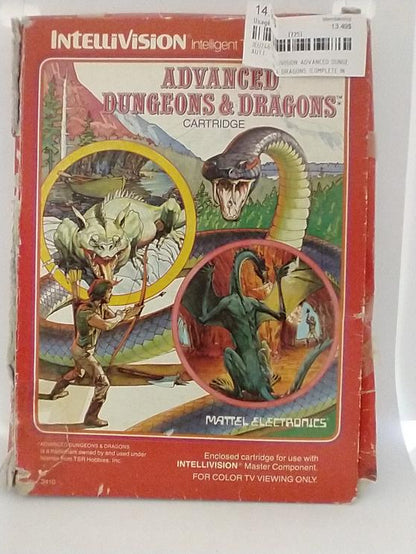 INTELLIVISION ADVANCED DUNGEONS & DRAGONS (COMPLETE IN BOX) (usagé)