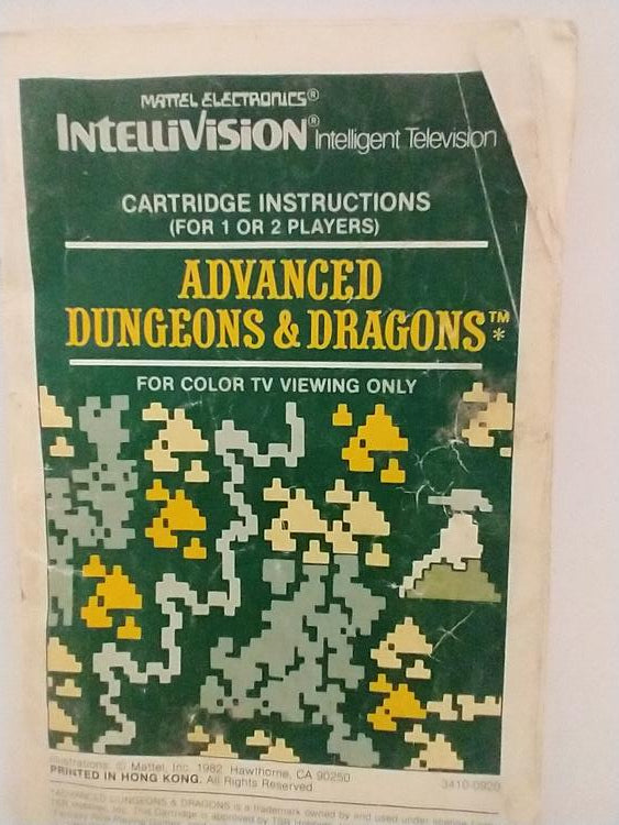 INTELLIVISION ADVANCED DUNGEONS & DRAGONS (COMPLETE IN BOX)