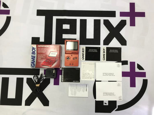 GAMEBOY ADVANCE SP FLAME AGS-001 (COMPLETE IN BOX)