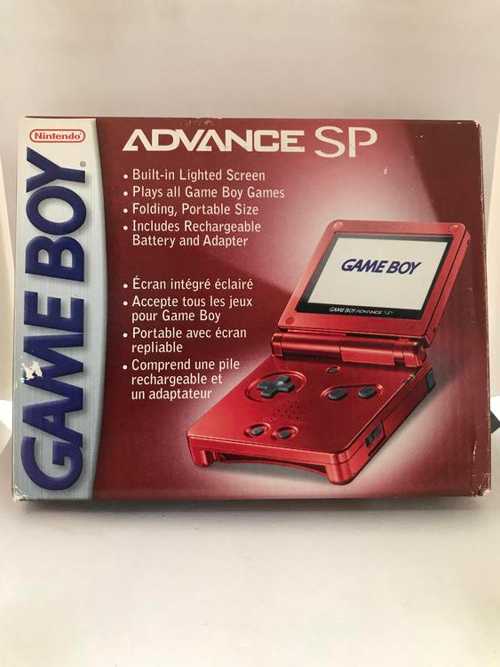 GAMEBOY ADVANCE SP FLAME AGS-001 (COMPLETE IN BOX)