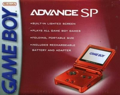 GAMEBOY ADVANCE SP FLAME AGS-001 (COMPLETE IN BOX) (used)
