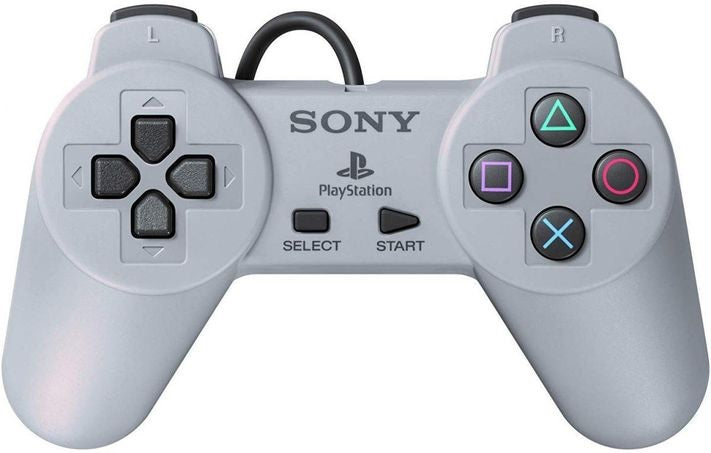 CONTROLLER WHITE SONY NO JOYSTICKS (PS1)