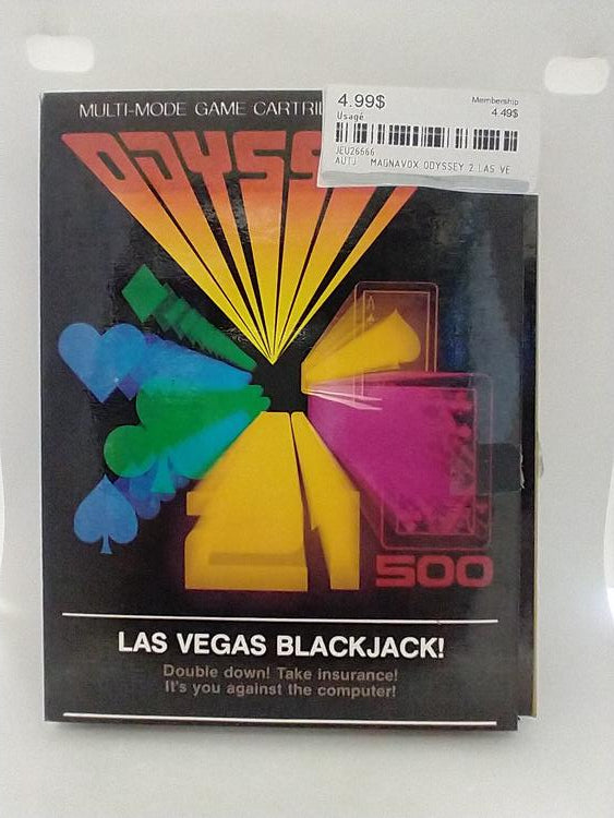 MAGNAVOX ODYSSEY 2 LAS VEGAS BLACKJACK (COMPLETE IN BOX)