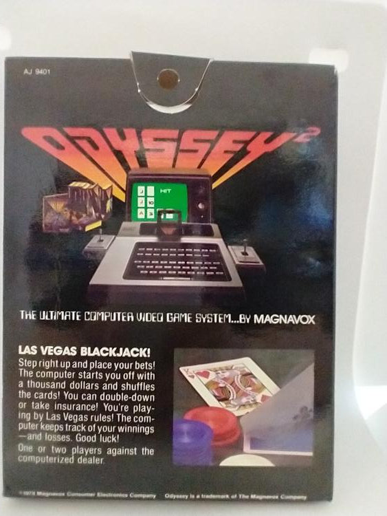 MAGNAVOX ODYSSEY 2 LAS VEGAS BLACKJACK (COMPLETE IN BOX) (usagé)
