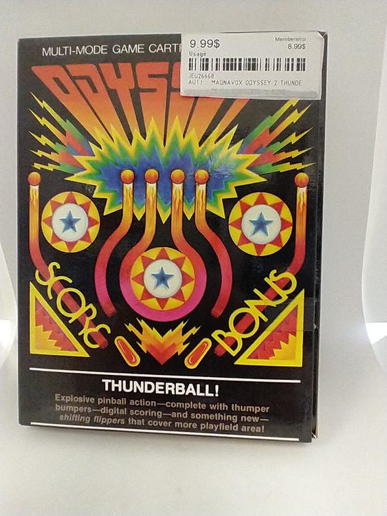 MAGNAVOX ODYSSEY 2 THUNDERBALL (COMPLETE IN BOX) (usagé)