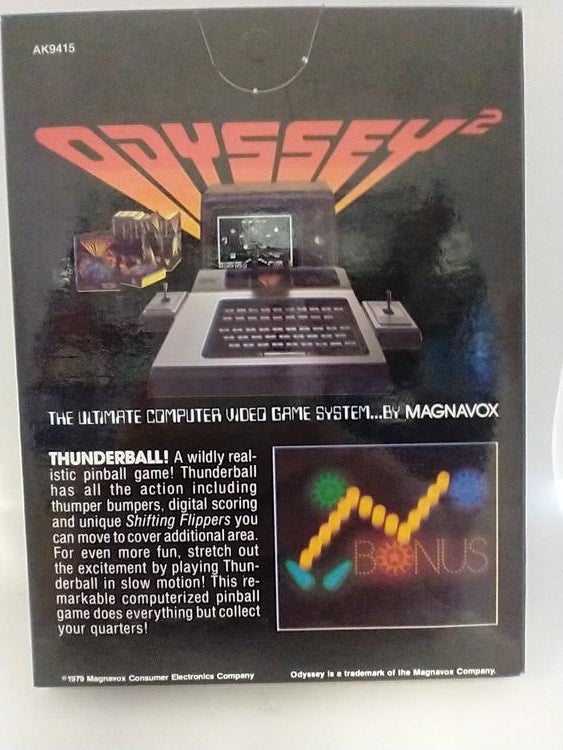 MAGNAVOX ODYSSEY 2 THUNDERBALL (COMPLETE IN BOX) (usagé)