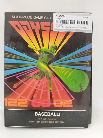 MAGNAVOX ODYSSEY 2 BASEBALL! (COMPLETE IN BOX)