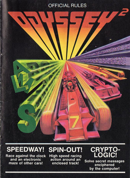 MAGNAVOX ODYSSEY 2 SPEEDWAY! / SPIN-OUT! / CRYPTO-LOGIC! (COMPLETE IN BOX) (usagé)