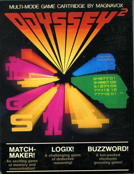 MAGNAVOX ODYSSEY 2 MATCH-MAKER / LOGIX! / BUZZWORD (WITH BOX)