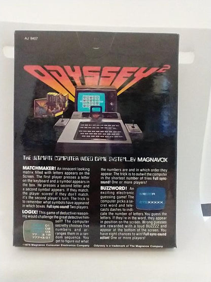 MAGNAVOX ODYSSEY 2 MATCH-MAKER / LOGIX! / BUZZWORD (WITH BOX)