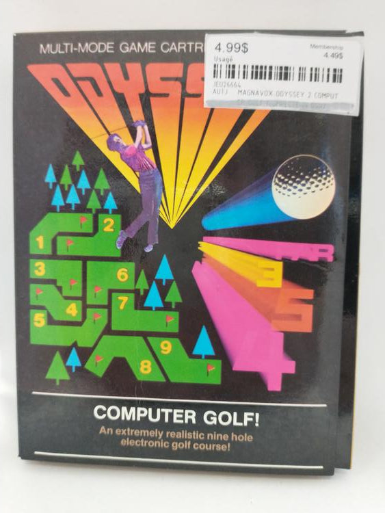 MAGNAVOX ODYSSEY 2 COMPUTER GOLF (COMPLETE IN BOX)