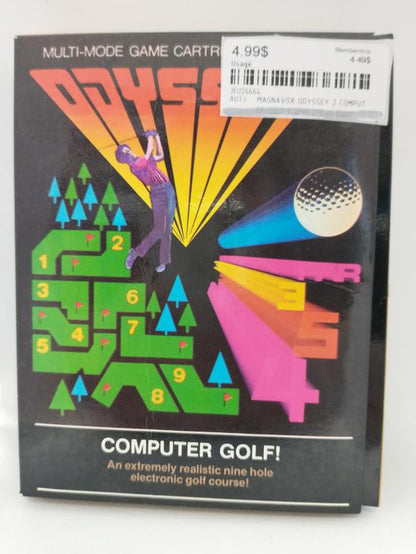 MAGNAVOX ODYSSEY 2 COMPUTER GOLF (COMPLETE IN BOX)