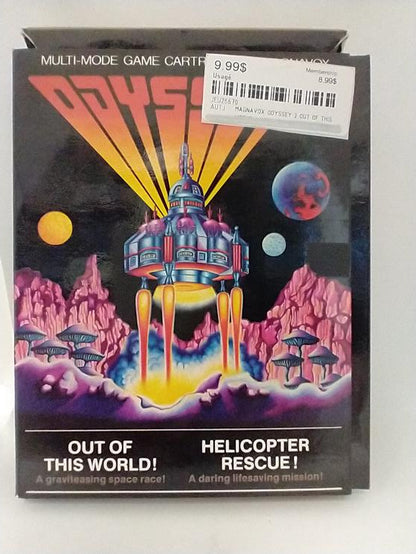 MAGNAVOX ODYSSEY 2 OUT OF THIS WORLD / HELICOPTER RESCUE (WITH BOX)